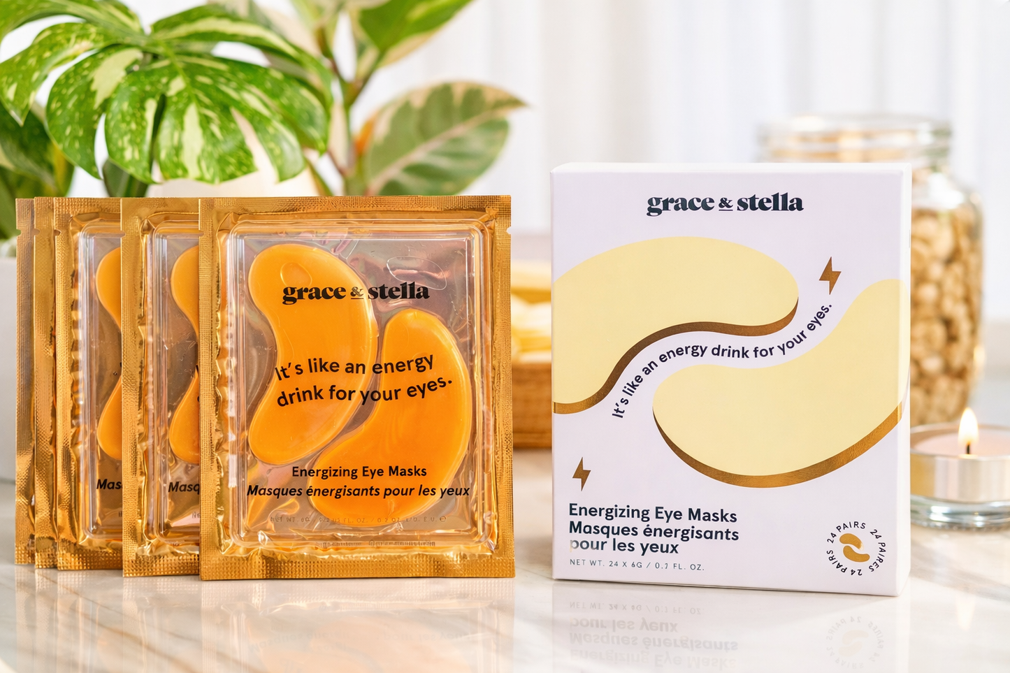 Grace & Stella Energizing Eye Mask (1 Pair)