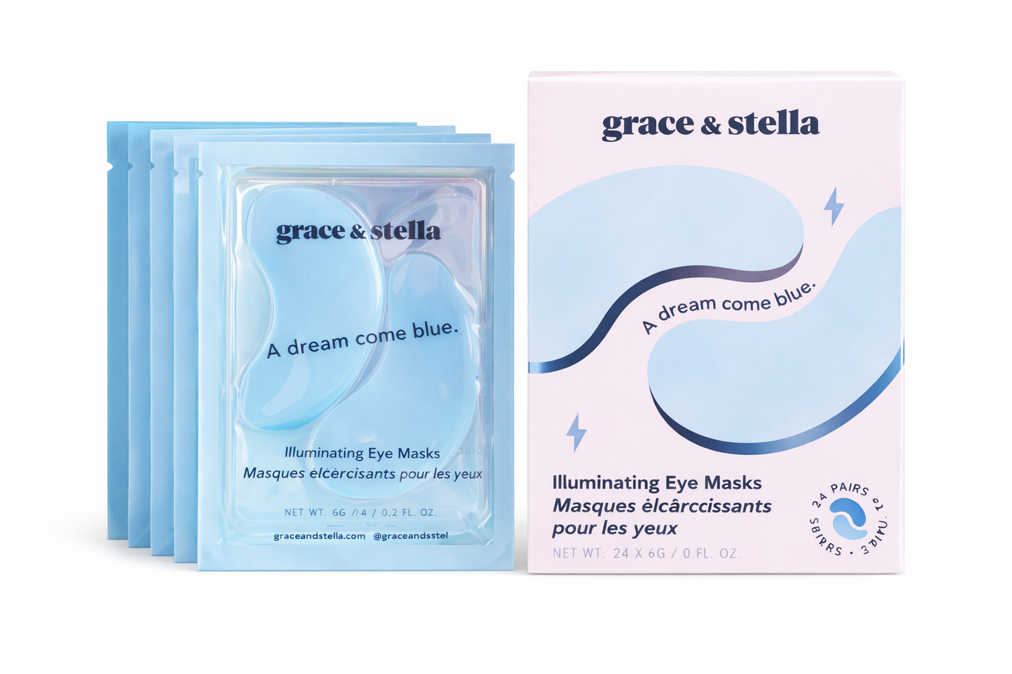 Grace & Stella Illuminating Eye Masks (1 Pair)