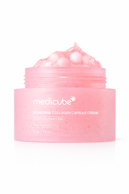Medicube Salmon DNA PDRN Pink Collagen Capsule Cream – Firming & Hydrating Moisturizer (55g)
