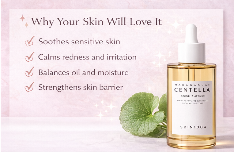 Skin1004 Madagascar Centella Ampoule 100ml | Hydrating & Soothing Serum