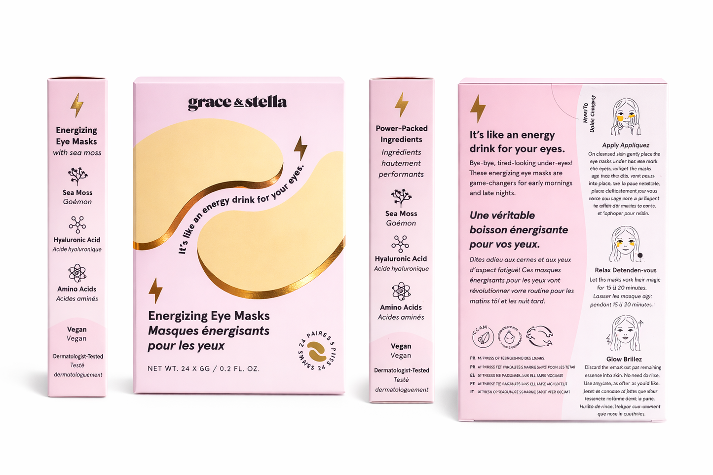 Grace & Stella Energizing Eye Mask (1 Pair)