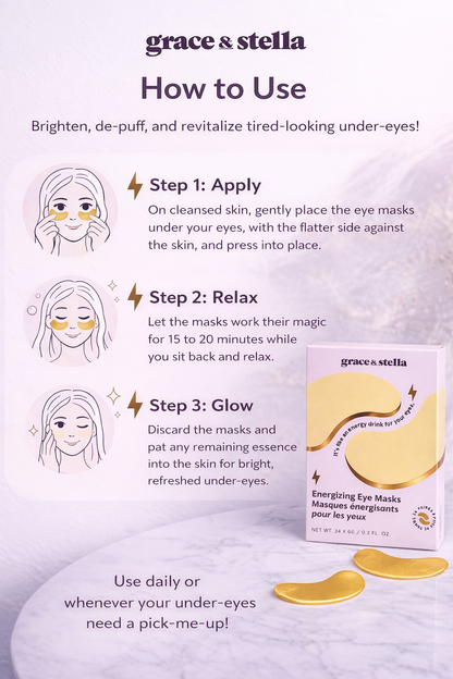 Grace & Stella Energizing Eye Mask (1 Pair)
