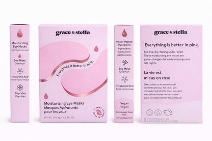 Grace & Stella Moisturizing Eye Masks – Hydrating Under Eye Patches (1 Pair)