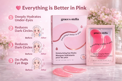 Grace & Stella Moisturizing Eye Masks – Hydrating Under Eye Patches (1 Pair)
